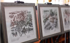 В школе открылась выставка офортов «Родительница степь» известного художника 